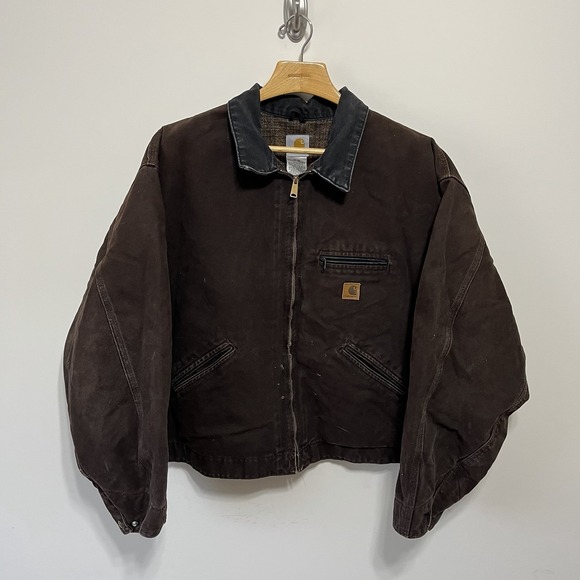 Carhartt Other - Vintage Carhartt Detroit Jacket J97 DKB Dark Brown Size 5XL Bkt Lined 2000s